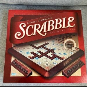 Vintage Scrabble Deluxe Turntable Edition - 2001 Parker Brothers